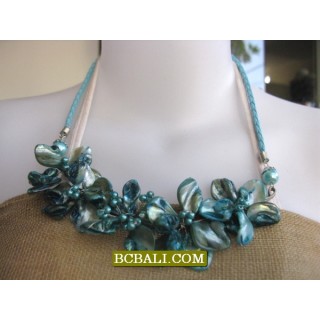 multi flowers necklaces shells nuged wholesale 